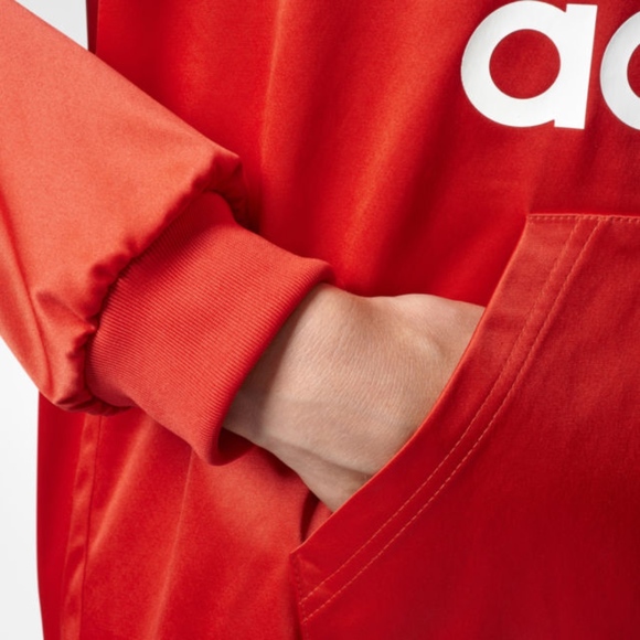 Trefoil Women's Satin Pullover Hoodie ce5434 b3 - Picture 4 of 5